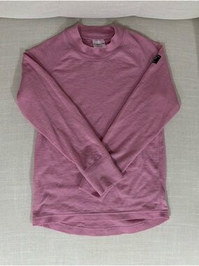 Polarn O. Pyret Merino Wool Thermal Top | Mauve Pink | Size 4-6Y (110/116)